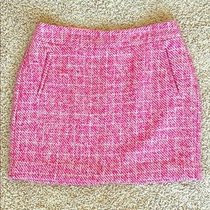 Pink Tweed Skirt (Banana Republic)